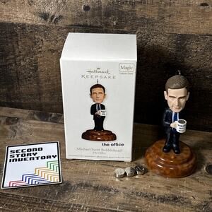 2011 Hallmark Keepsake Ornament Michael Scott Bobblehead w/ Sound The Office